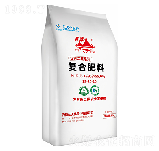含鉀二銨系列復(fù)合肥料15-30-10-云峰化工