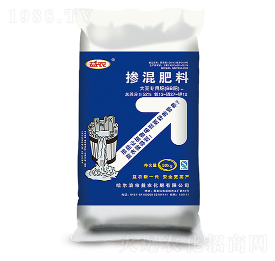 大豆專用緩釋摻混肥料13-27-12-益農(nóng)生化