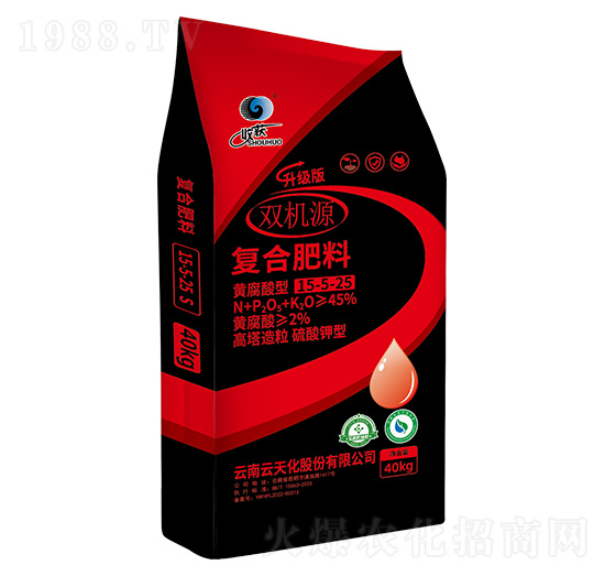 高塔造粒硫酸鉀型復(fù)合肥料15-5-25-雙機(jī)源-天騰化工