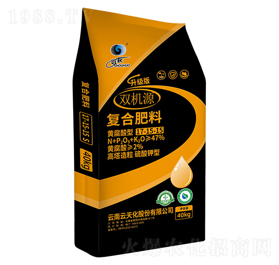 高塔造粒硫酸鉀型復(fù)合肥料17-15-15-雙機(jī)源-天騰化工