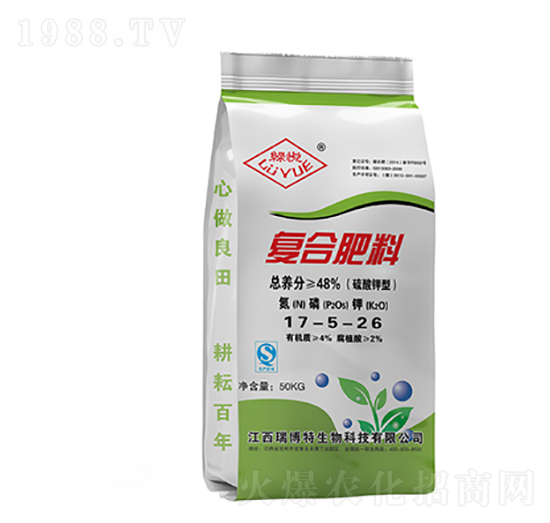 硫酸鉀復合肥料17-5-26-綠悅-億佳農肥業(yè)