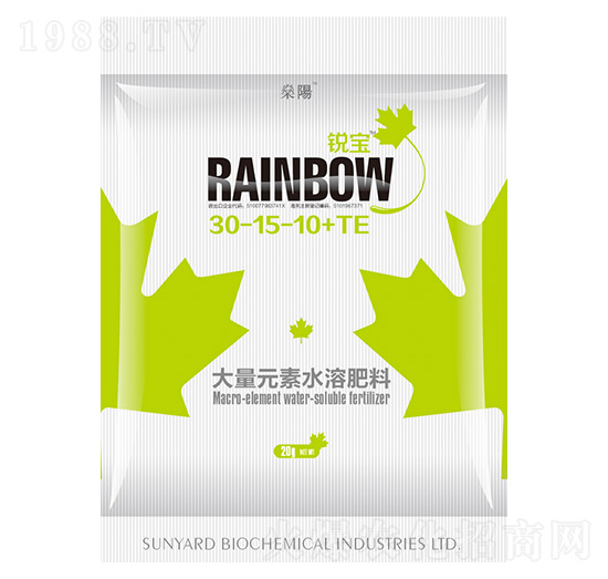 大量元素水溶肥料30-15-10+TE-銳寶-燊陽化工