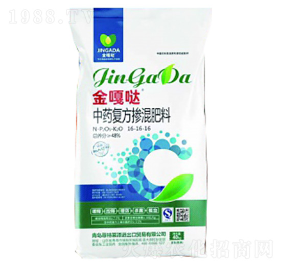 金嘎噠中藥復方摻混肥料16-16-16-菲特萊澤