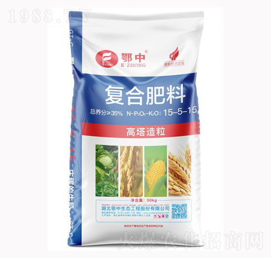 高塔造粒復(fù)合肥料15-5-15-鄂中