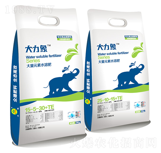 大量元素水溶肥15-5-30+TE-大力象-眾德農(nóng)業(yè)