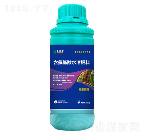 300g高粱需用含氨基酸水溶肥料-金可諾
