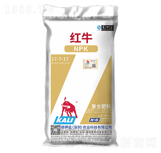 復(fù)合肥料17-7-17-紅牛-德鉀鹽農(nóng)業(yè)