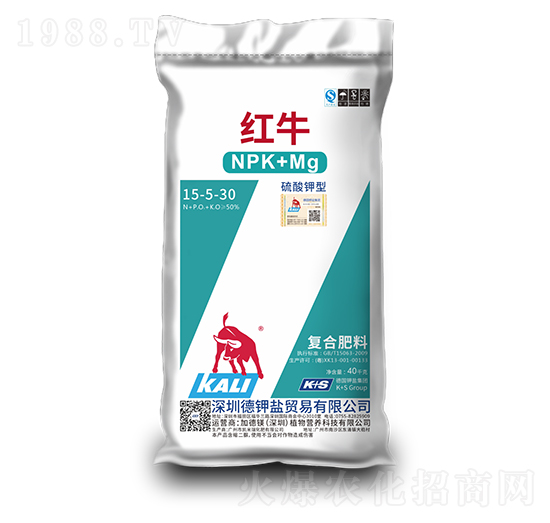 硫酸鉀型復(fù)合肥料15-5-30-紅牛-德鉀鹽農(nóng)業(yè)