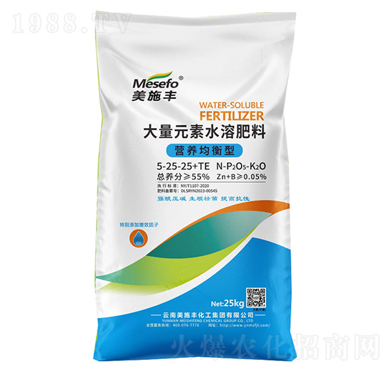 營養(yǎng)均衡型大量元素水溶肥5-25-25+TE-美施豐