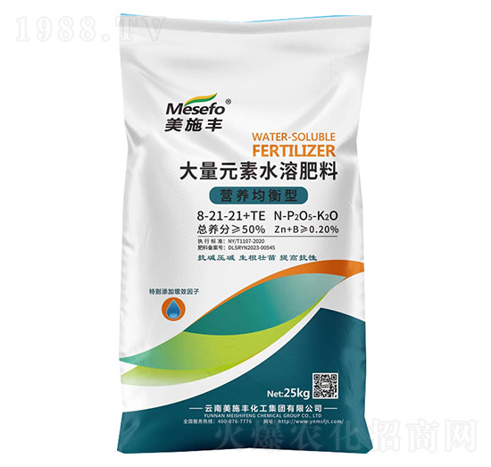 營養(yǎng)均衡型大量元素水溶肥8-21-21+TE-美施豐