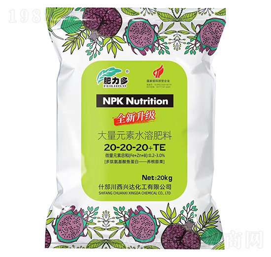 大量元素水溶肥料20-20-20+TE-肥力多-川西興達化工
