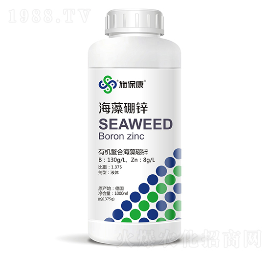 有機(jī)螯合海藻肥-海藻硼鋅-施保康