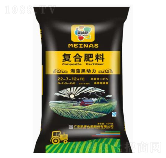 海藻黑動力復(fù)合肥料22-7-12+TE-美納斯-凱多化肥