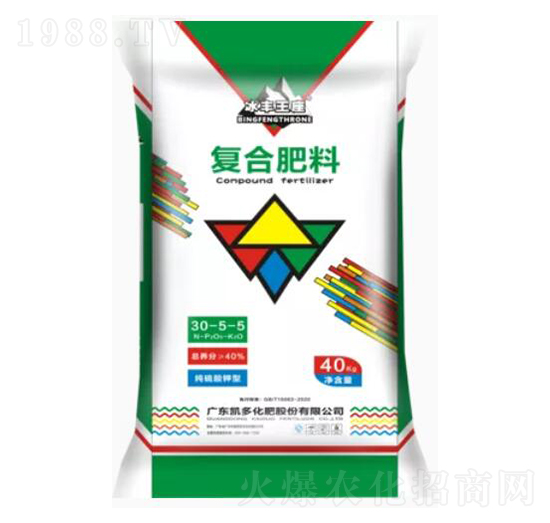 純硫酸鉀型復(fù)合肥料30-5-5-冰豐王座-凱多化肥