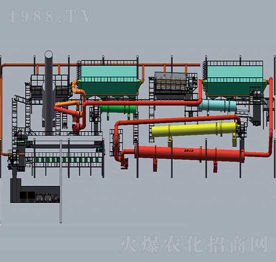 二十四臺(tái)機(jī)組復(fù)合肥擠壓造粒生產(chǎn)線(xiàn)-魯天科技