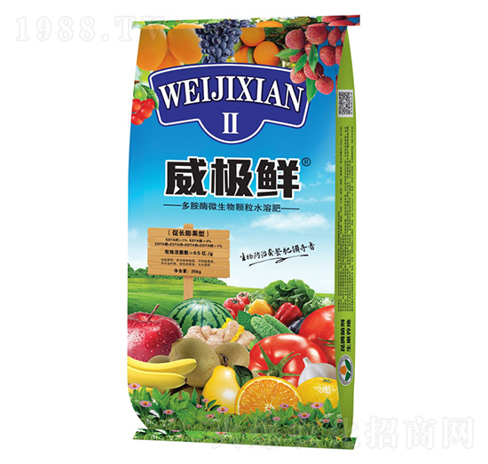 膨果轉(zhuǎn)色多胺酶微生物顆粒水溶肥-威極鮮二號(hào)-昆騰生物