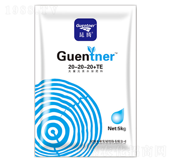 大量元素水溶肥料20-20-20+TE-Guentner-昆騰生物