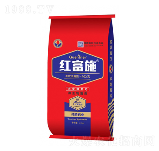 藍色包裝微生物菌劑-紅富施-昆騰生物