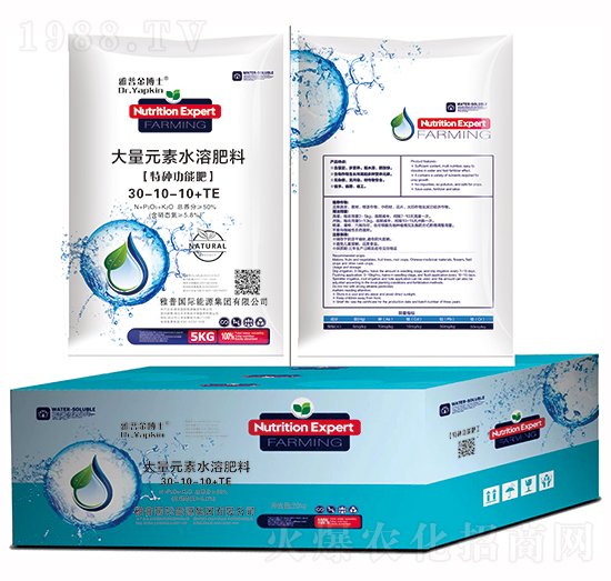 大量元素水溶肥料30-10-10+TE-雅普金博士-雅普國(guó)際