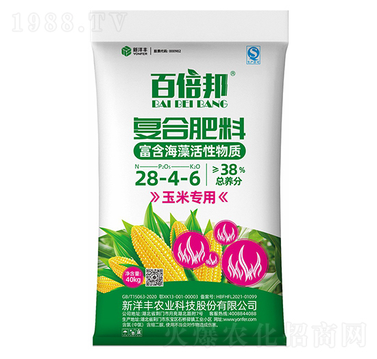 玉米專用復(fù)合肥料28-4-6-百倍邦-新洋豐肥業(yè)