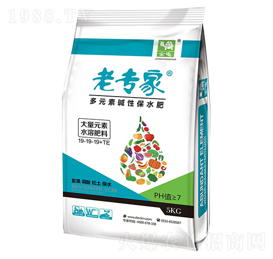 多元素堿性保水肥-老專家-金龜-深藍生物