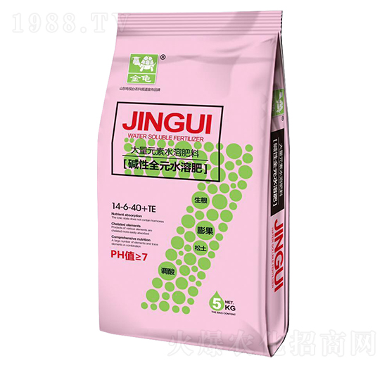 大量元素水溶肥料[堿性全元水溶肥]14-6-40+TE-金龜-深藍生物