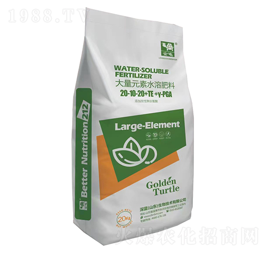 大量元素水溶肥料20-10-20+TE-金龜-深藍(lán)生物