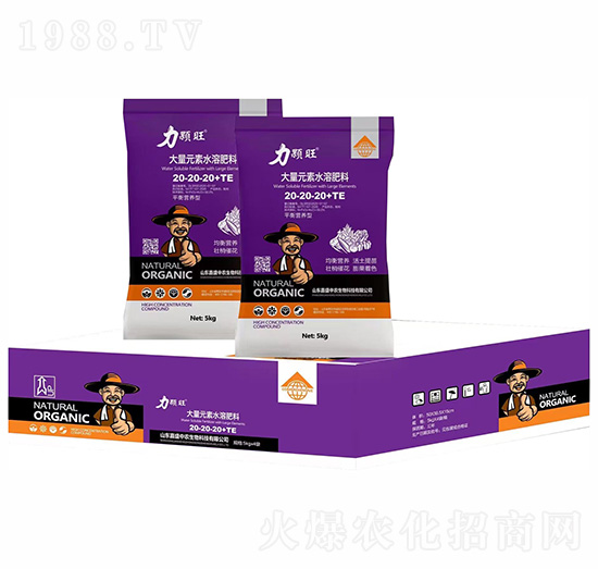 平衡營(yíng)養(yǎng)型大量元素水溶肥料20-20-20+TE-力顆旺-嘉盛中農(nóng)