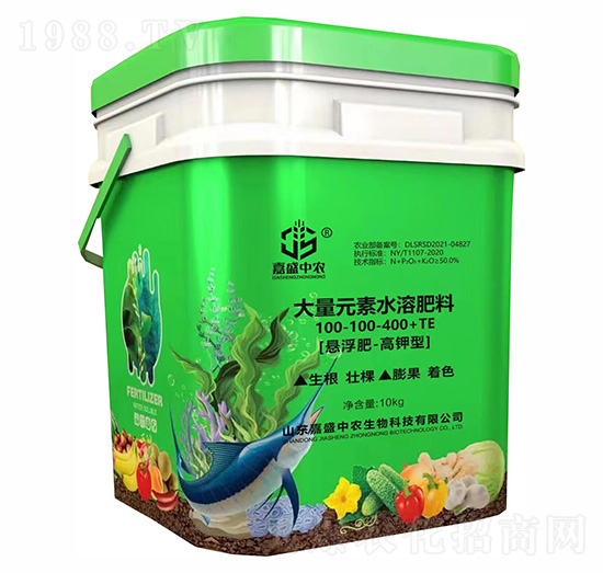 懸浮肥-高鉀型大量元素水溶肥料100-100-400+TE-嘉盛中農(nóng)