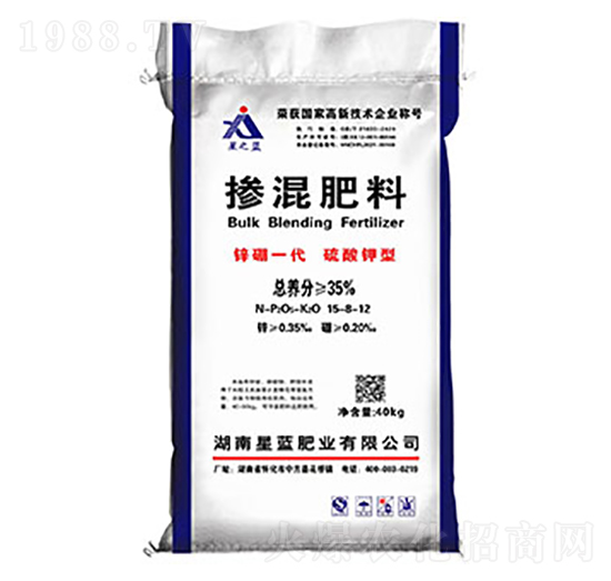 硫酸鉀型摻混肥料15-8-12-鋅硼一代-星藍(lán)肥業(yè)