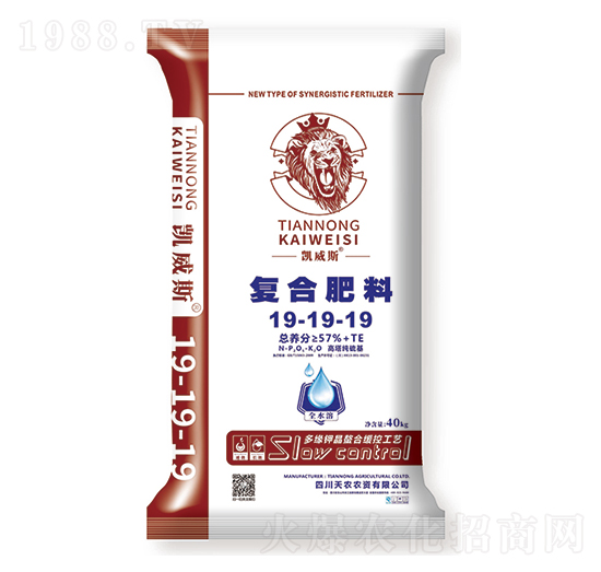 高塔純硫基復(fù)合肥料19-19-19-凱威斯-天農(nóng)農(nóng)資