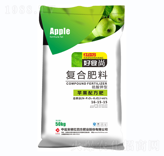 蘋果專用復(fù)合肥料16-15-15-好食尚-紅四方