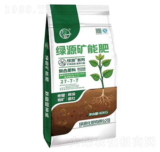 農(nóng)田級復(fù)合肥料27-7-7-綠源礦能肥-綠源化肥