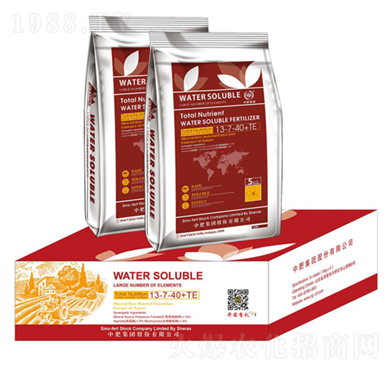 大量元素水溶肥13-7-40+TE-中魯肥業(yè)