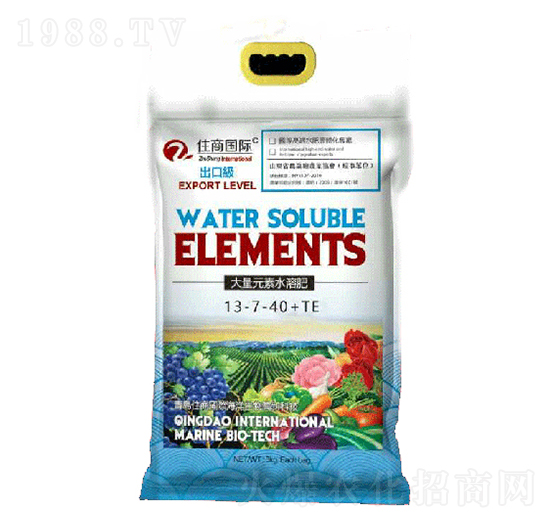 出口級(jí)大量元素水溶肥料13-7-40+TE-住商國際
