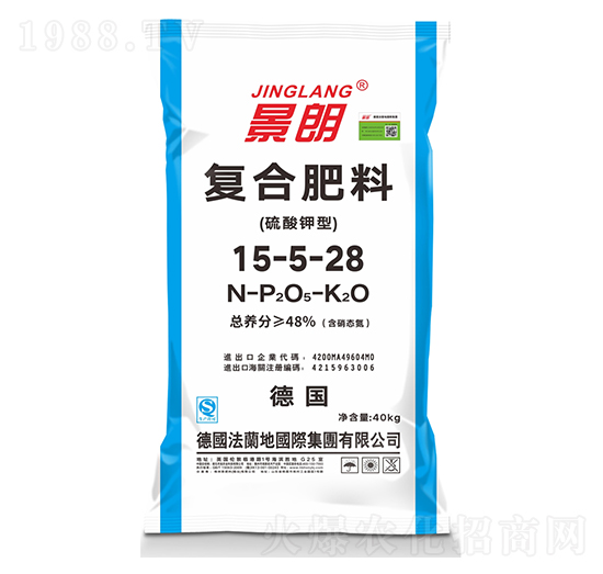 硫酸鉀型復合肥料15-5-28-景朗-法蘭地
