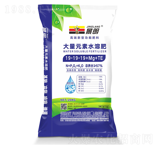 大量元素水溶肥料19-19-19+Mg+TE-景朗-法蘭地