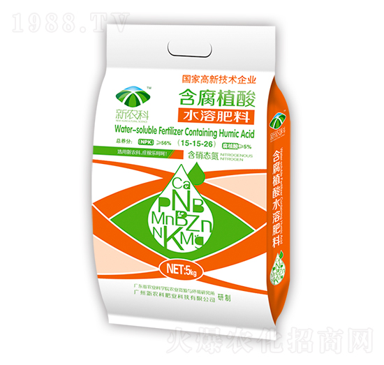 含腐植酸水溶肥料15-15-25-新農科生物