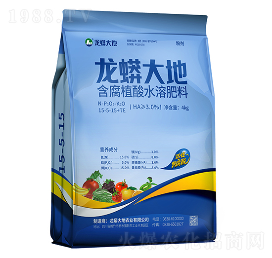 含腐植酸水溶肥料15-5-15+TE-龍蟒磷化工
