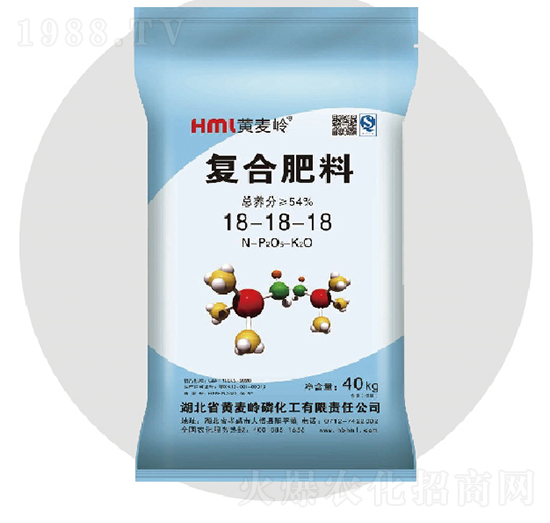 復合肥料18-18-18低氯-黃麥嶺