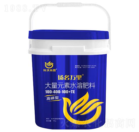 大量元素水溶肥料100-400-100+TE-揚名萬里-科沃尚田