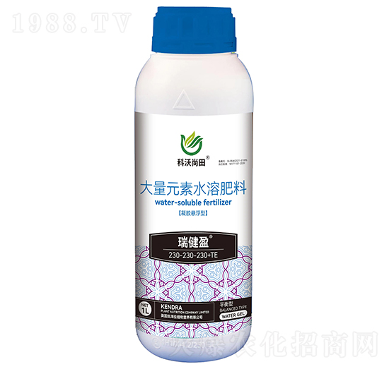 凝膠懸浮型大量元素水溶肥料230-230-230+TE-瑞健盈-科沃尚田