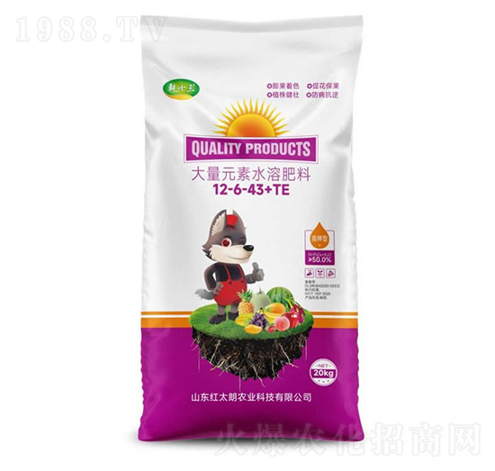大量元素水溶肥料12-6-43+TE-乾十三-紅太朗農(nóng)業(yè)