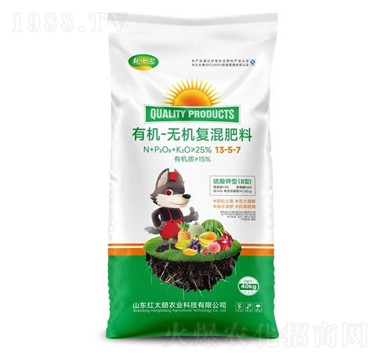 有機(jī)無(wú)機(jī)復(fù)混肥料13-5-7-乾十三-紅太朗農(nóng)業(yè)