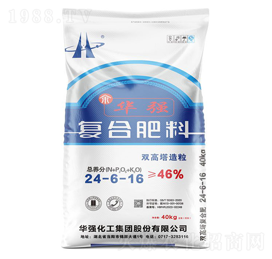 雙高塔造粒復合肥料24-6-16-余華強-華強化工集團