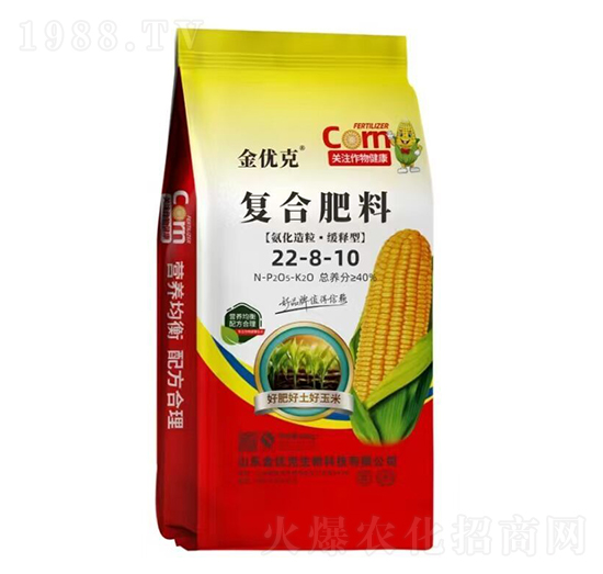 氨化造?！ぞ忈屝蛷?fù)合肥料22-8-10-金優(yōu)克