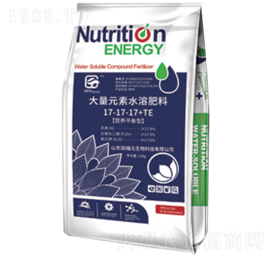 大量元素水溶肥料17-17-17+TE-福元生物