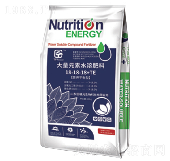 大量元素水溶肥料18-18-18+TE-福元生物