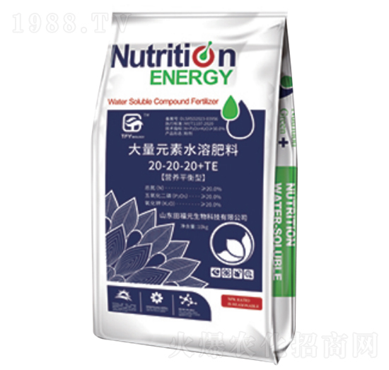 大量元素水溶肥料20-20-20+TE-福元生物