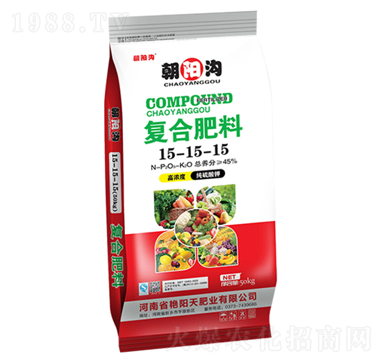 40kg高純度純硫酸鉀復合肥料15-15-15-朝陽溝-艷陽天肥業(yè)